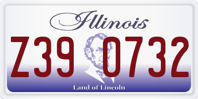 IL license plate Z390732
