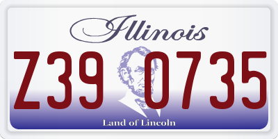 IL license plate Z390735