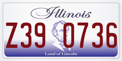 IL license plate Z390736