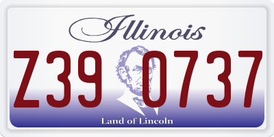 IL license plate Z390737