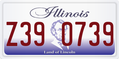 IL license plate Z390739