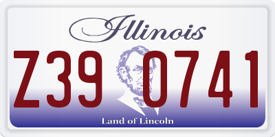 IL license plate Z390741