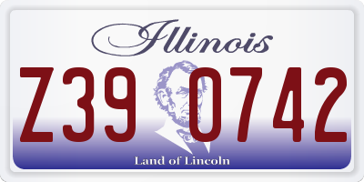 IL license plate Z390742