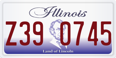IL license plate Z390745