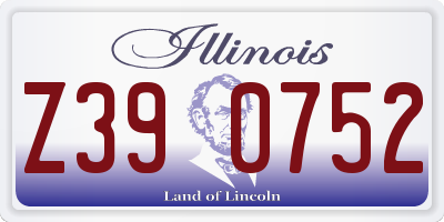 IL license plate Z390752