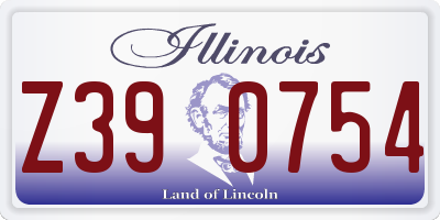 IL license plate Z390754