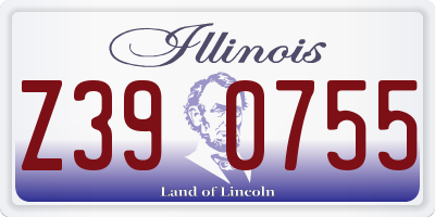 IL license plate Z390755