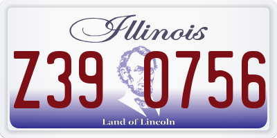 IL license plate Z390756