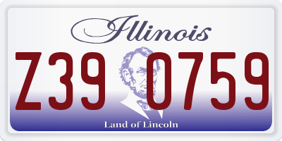 IL license plate Z390759