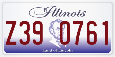 IL license plate Z390761