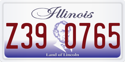 IL license plate Z390765