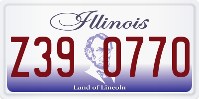 IL license plate Z390770
