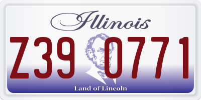 IL license plate Z390771