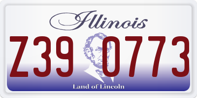 IL license plate Z390773
