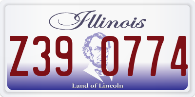 IL license plate Z390774