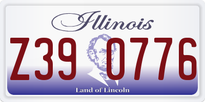 IL license plate Z390776