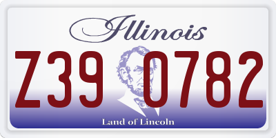 IL license plate Z390782