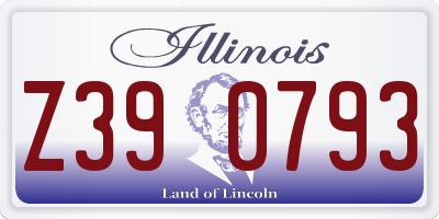 IL license plate Z390793