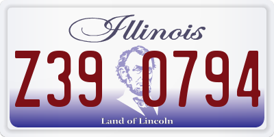 IL license plate Z390794