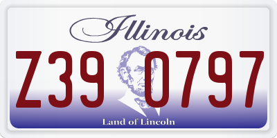 IL license plate Z390797