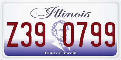 IL license plate Z390799