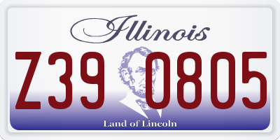 IL license plate Z390805