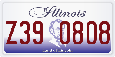IL license plate Z390808