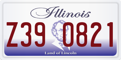 IL license plate Z390821