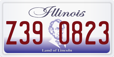 IL license plate Z390823