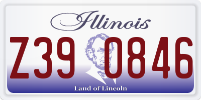 IL license plate Z390846