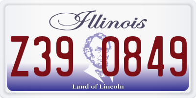 IL license plate Z390849