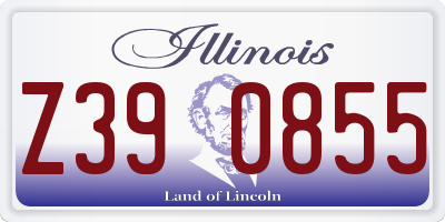 IL license plate Z390855