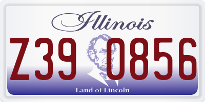 IL license plate Z390856