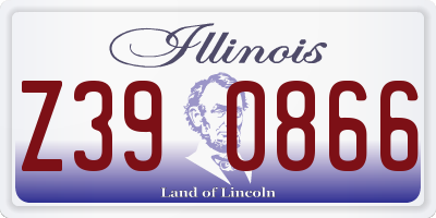 IL license plate Z390866