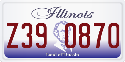 IL license plate Z390870