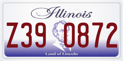 IL license plate Z390872