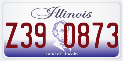 IL license plate Z390873
