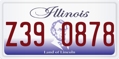 IL license plate Z390878