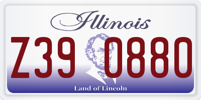 IL license plate Z390880