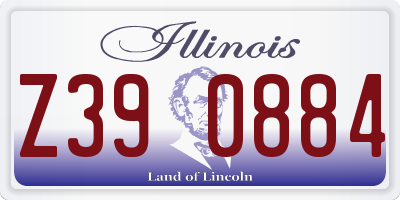 IL license plate Z390884