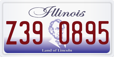 IL license plate Z390895