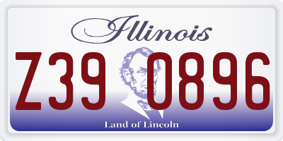 IL license plate Z390896