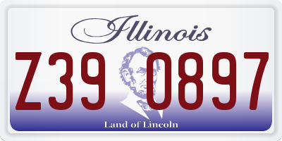 IL license plate Z390897