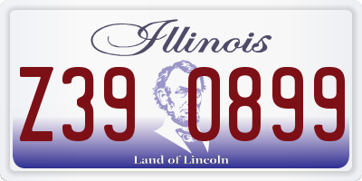 IL license plate Z390899