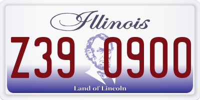 IL license plate Z390900
