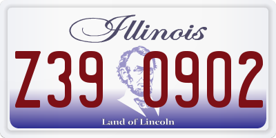 IL license plate Z390902
