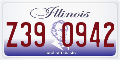 IL license plate Z390942
