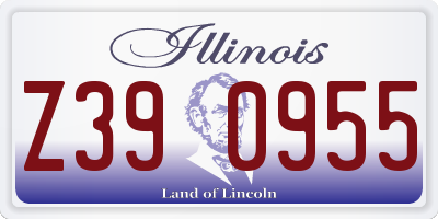 IL license plate Z390955