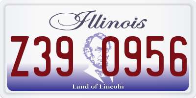 IL license plate Z390956
