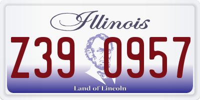 IL license plate Z390957